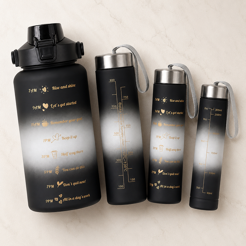 Livoraa Zenith Motivational Gradient Bottle Set