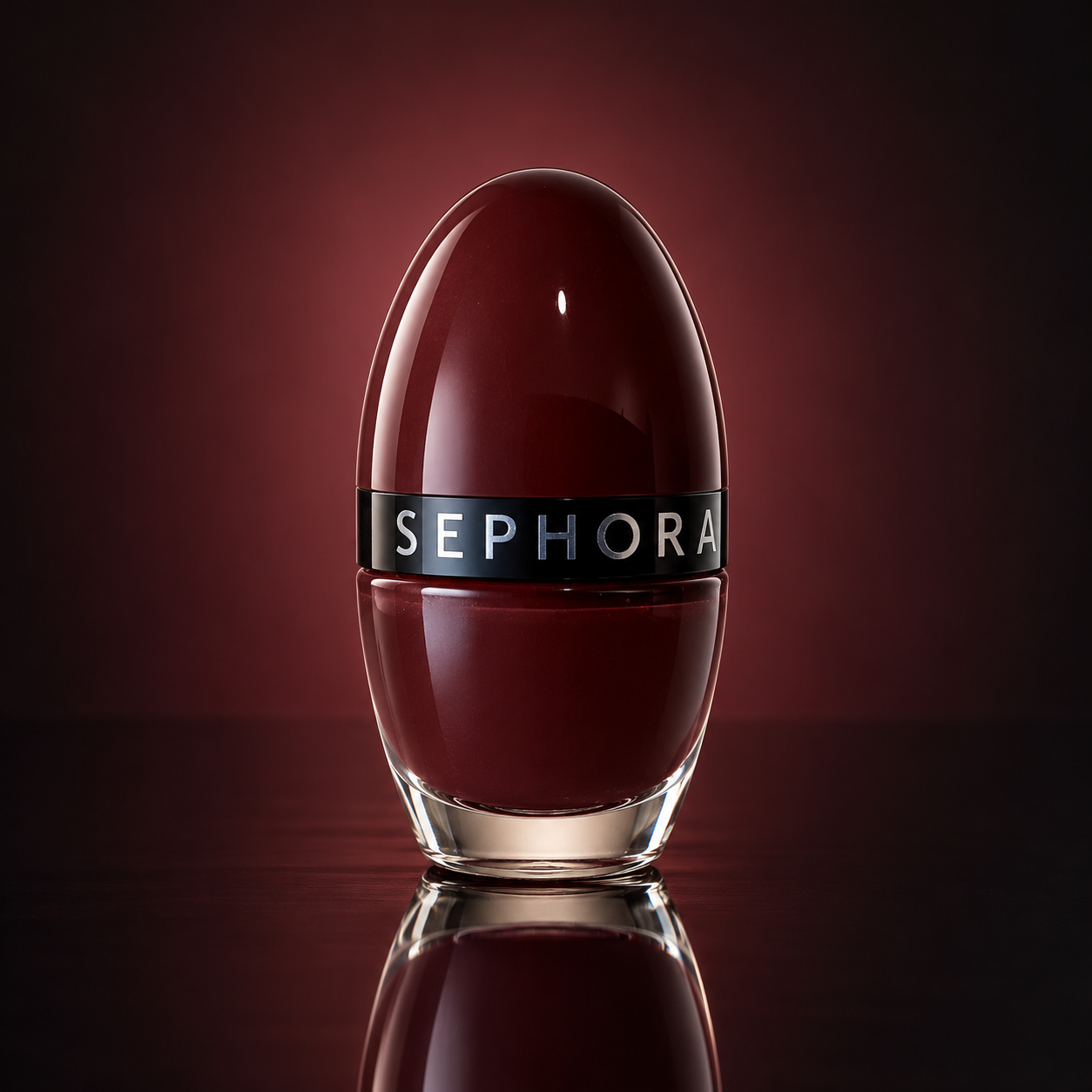 Sephora Deep Burgundy Nail Polish